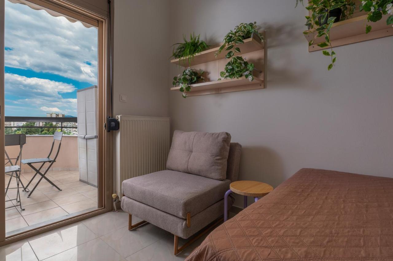 Kosmos Service Apartment Beautiful Studio 1 With Additional Cost Parking เทสซาโลนิกิ ภายนอก รูปภาพ